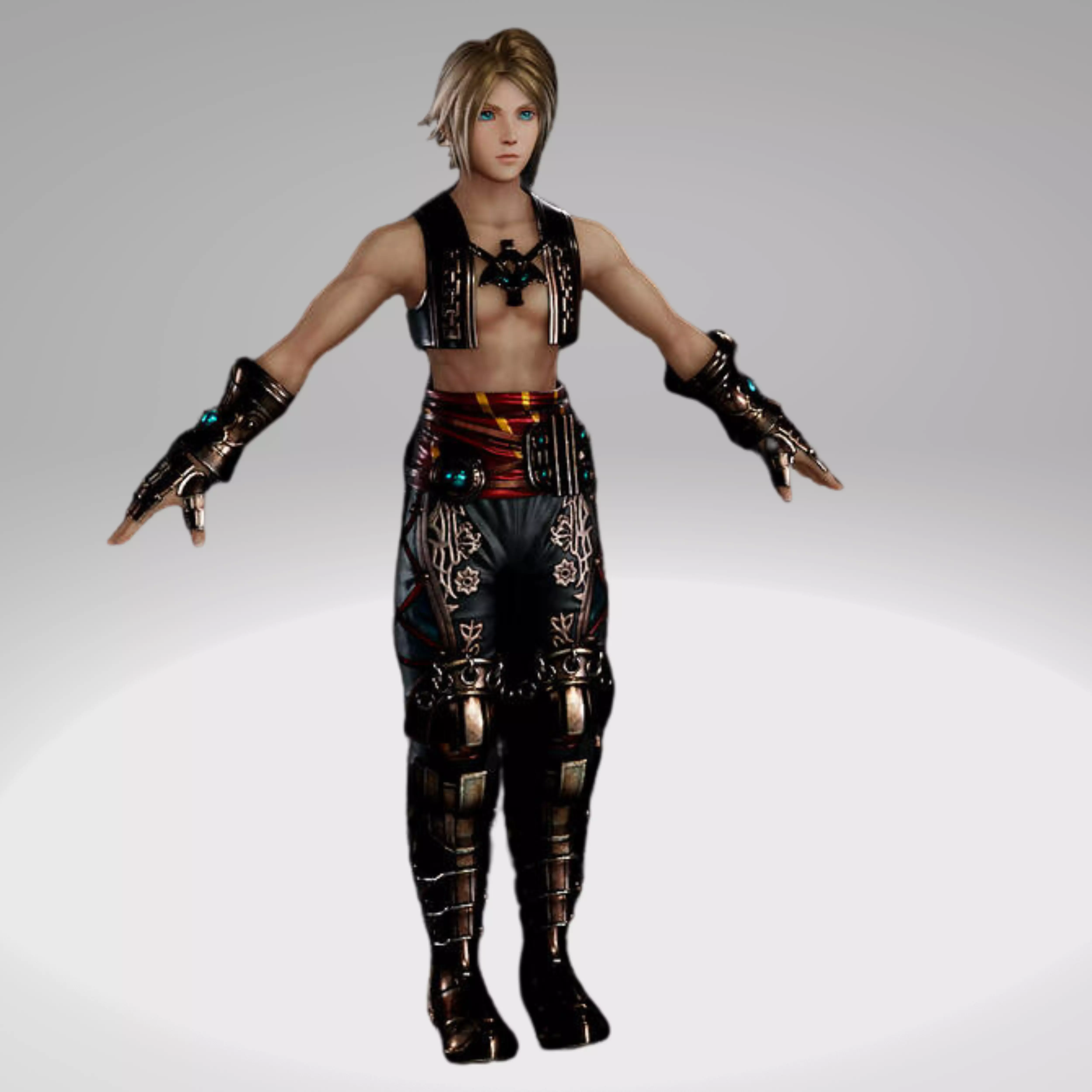 Final Fantasy - Dissidia Nt - Vaan Pirate Greenhorn Low-poly 3D model_0