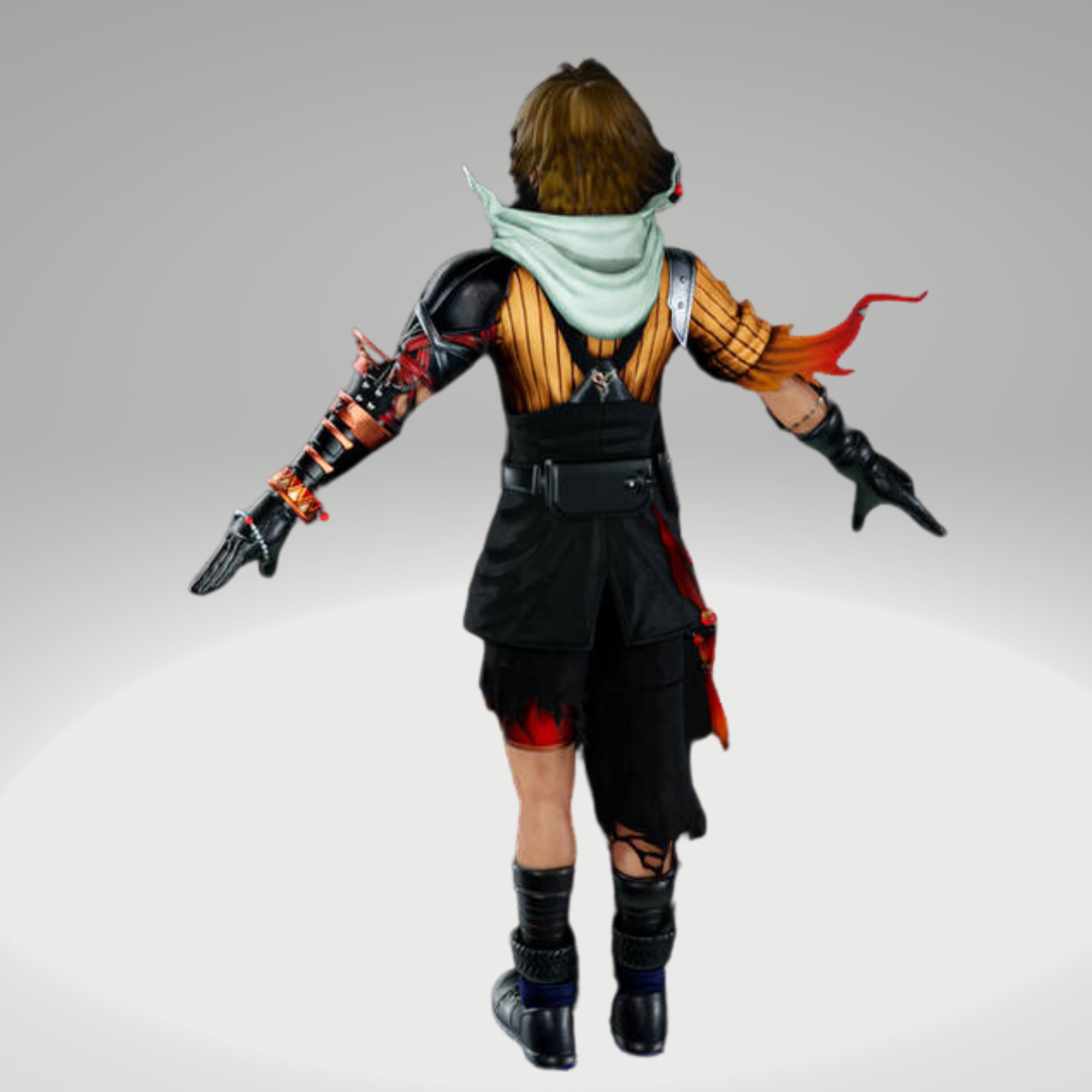 Final Fantasy - Dissidia Nt - Tidus Low-poly 3D model_1