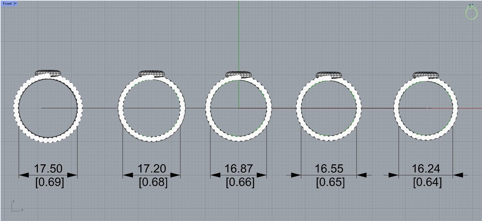 Collection Stacking Rings Goldsmith Jewelers 3D print model_4