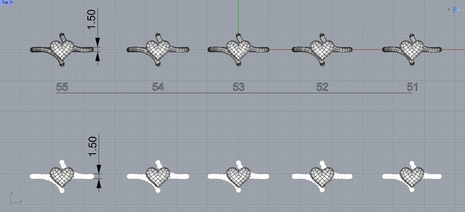 Collection Stacking Rings Goldsmith Jewelers 3D print model_3