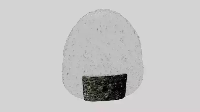 Onigiri stone egg 3D model
