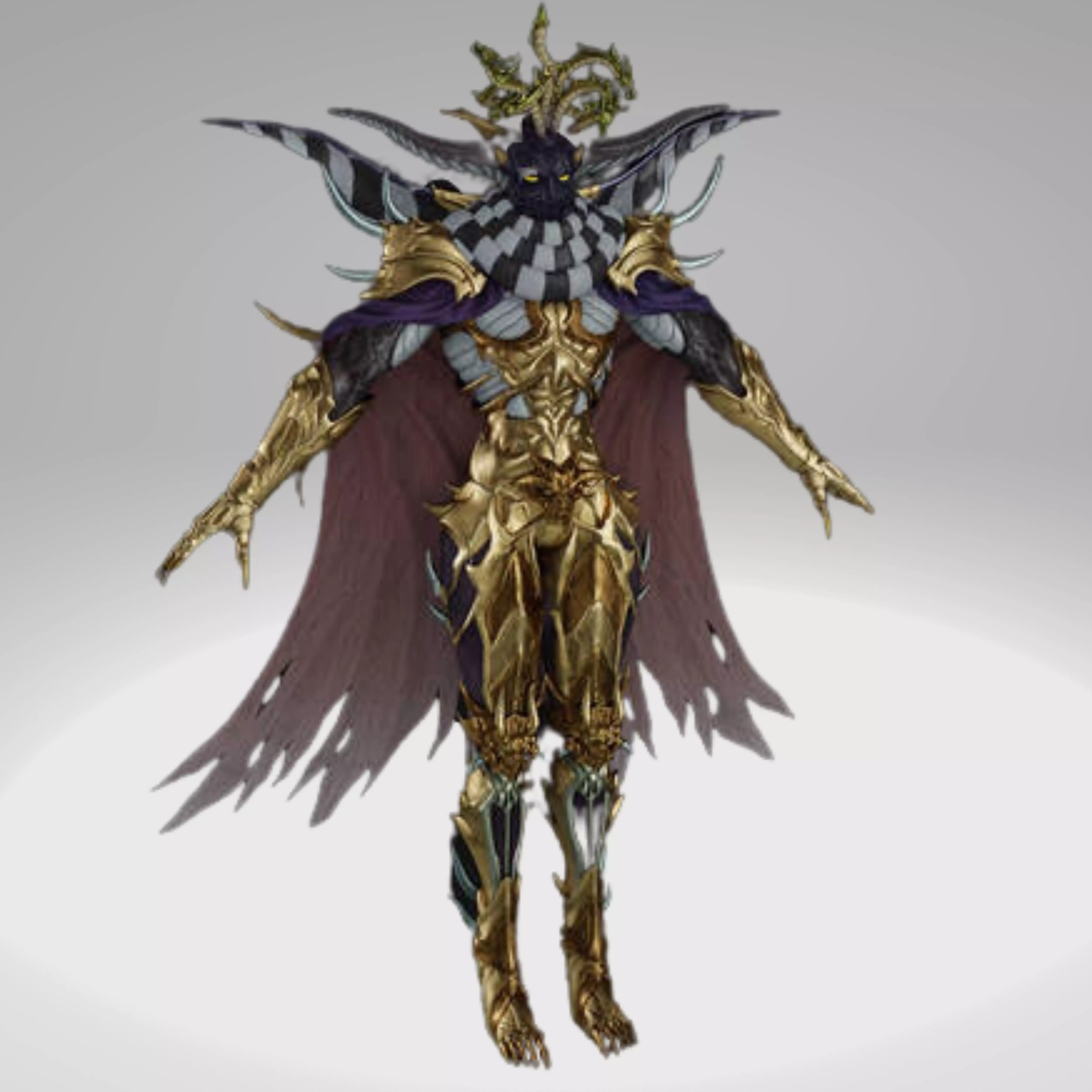 Final Fantasy - Dissidia Nt - The Emperor  Hell Remant Low-poly 3D model_0