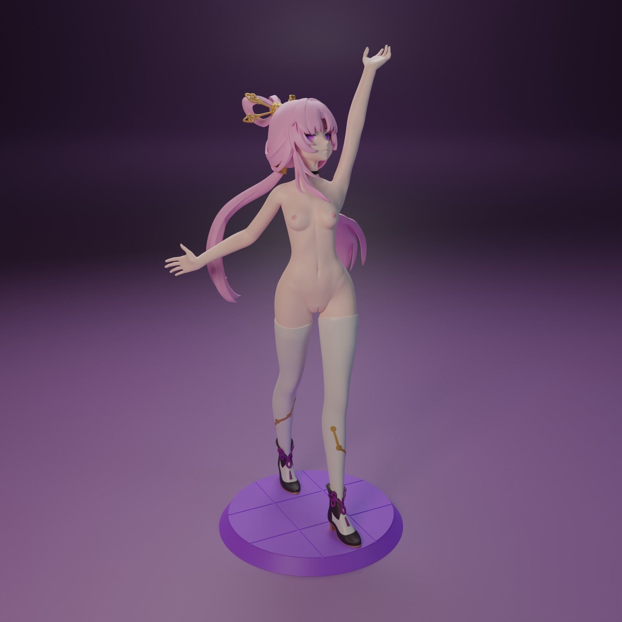 NSFW Fu Xuan from Honkai Star Rail 3D print model_6