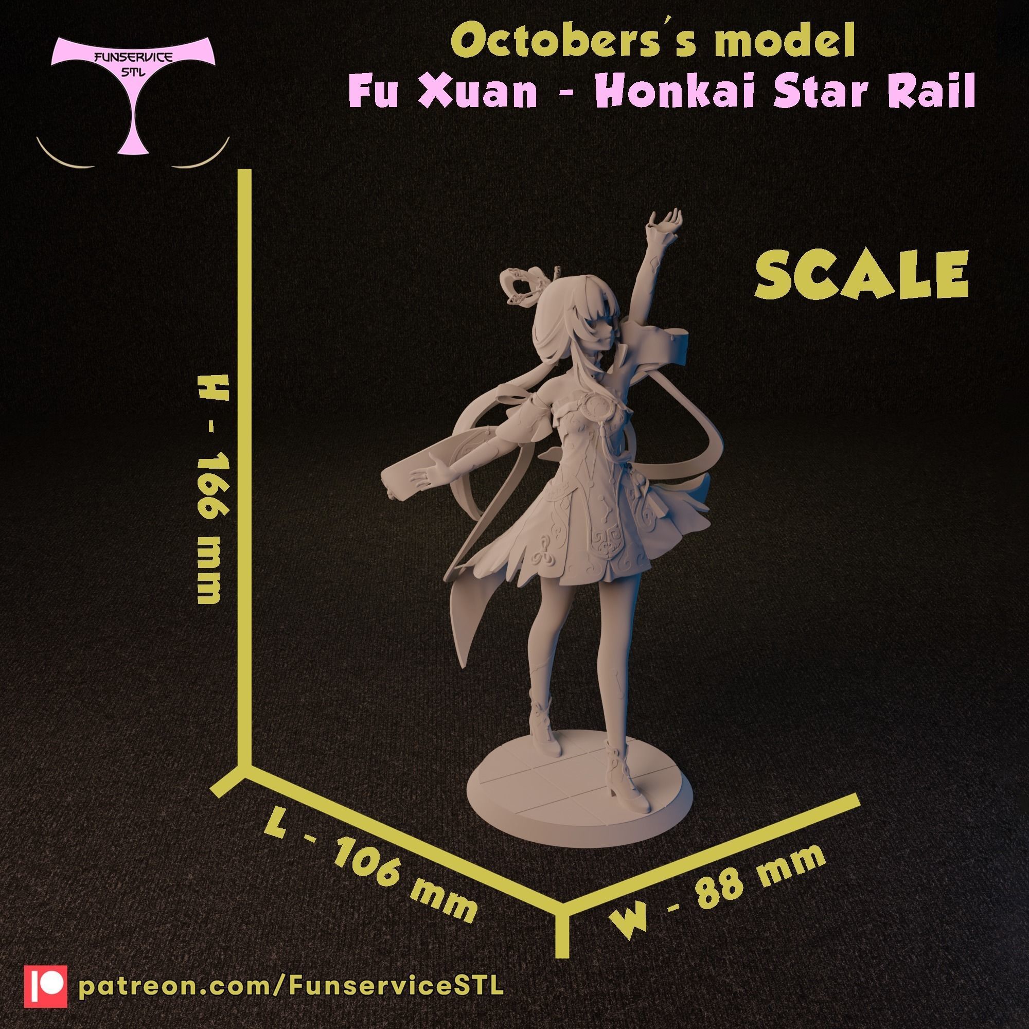 NSFW Fu Xuan from Honkai Star Rail 3D print model_13