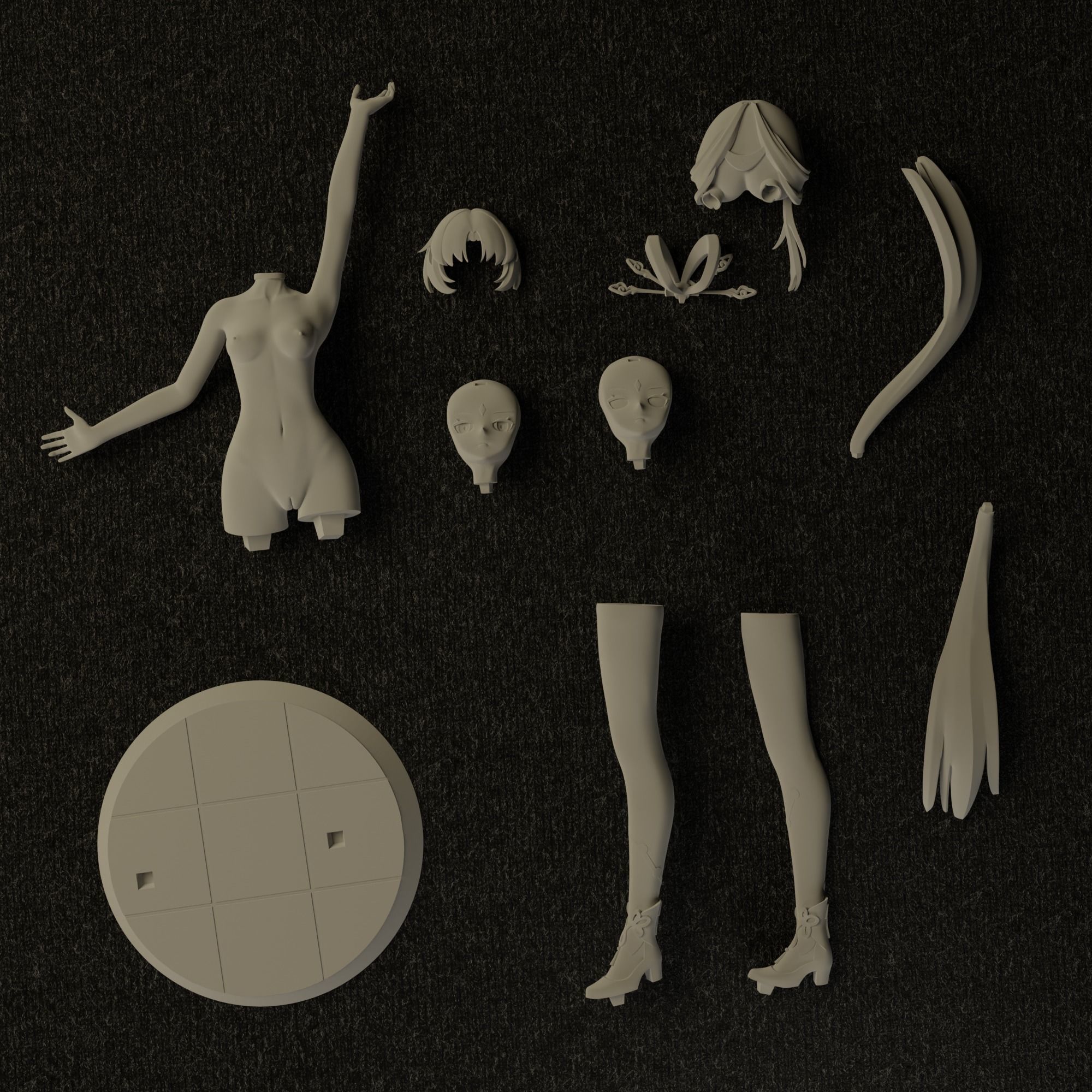 NSFW Fu Xuan from Honkai Star Rail 3D print model_12