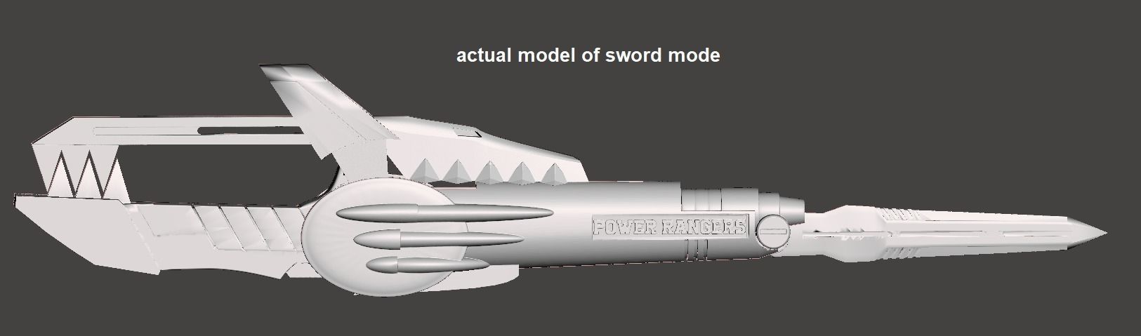 MMPR Power Rangers Blade Blaster 3D print model_11