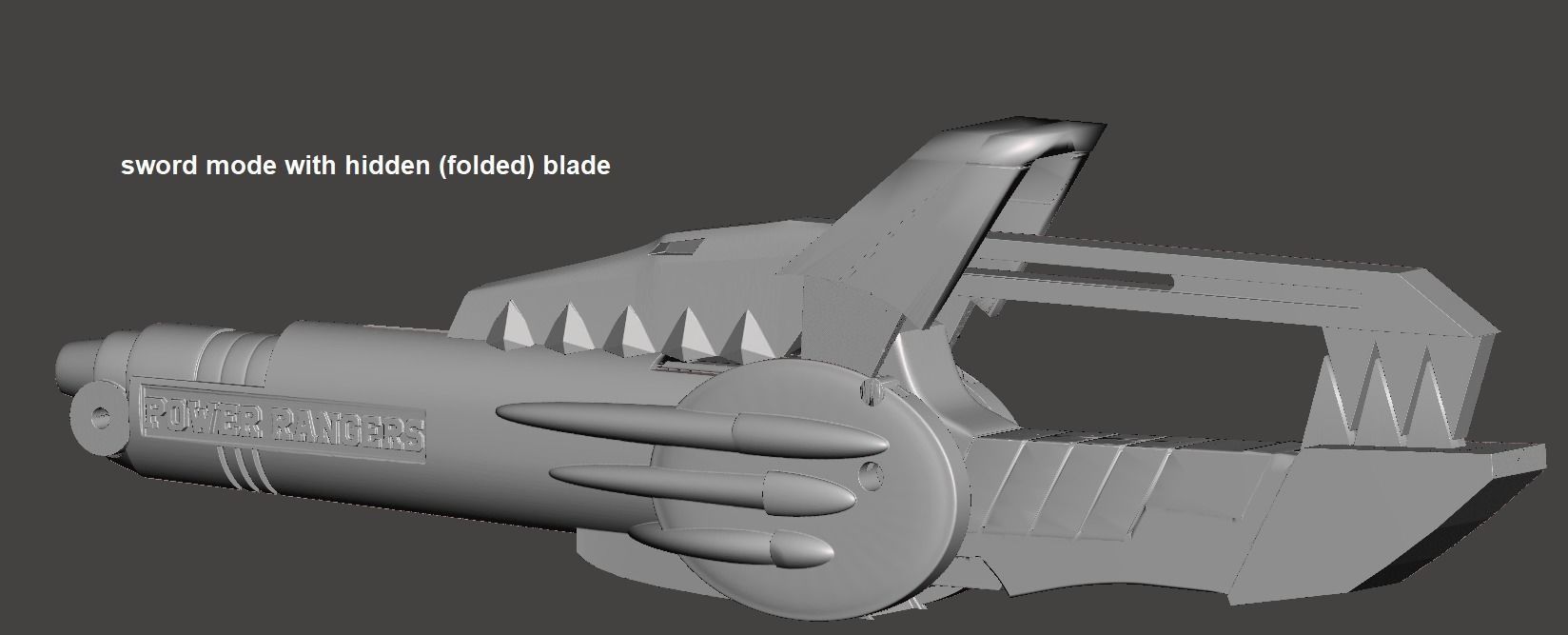 MMPR Power Rangers Blade Blaster 3D print model_9