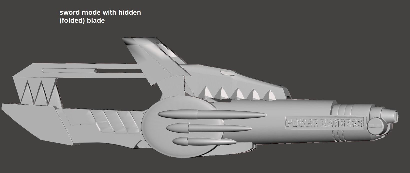 MMPR Power Rangers Blade Blaster 3D print model_15