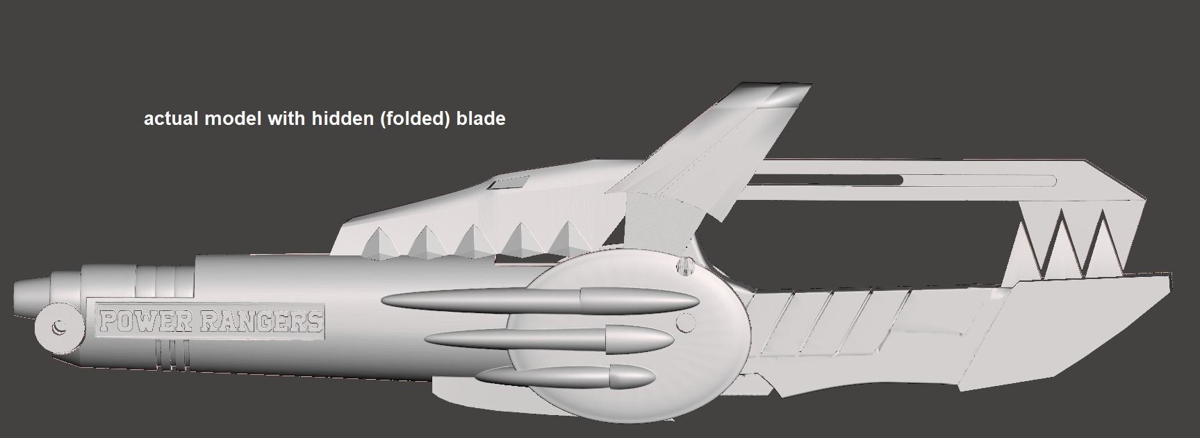 MMPR Power Rangers Blade Blaster 3D print model_17