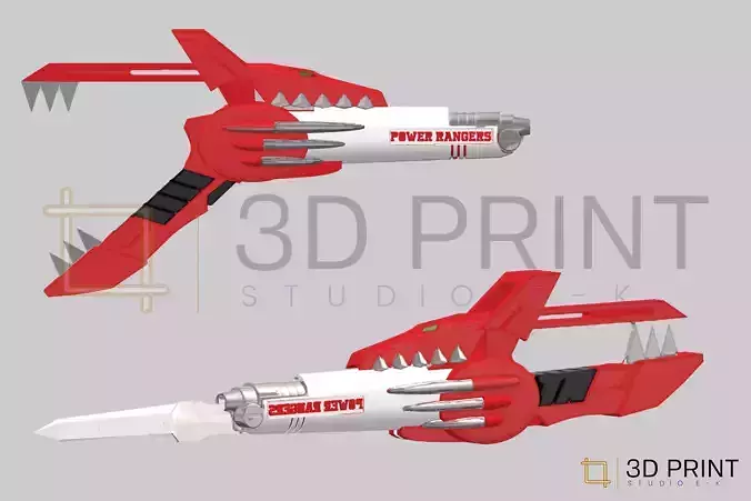 MMPR Power Rangers Blade Blaster 3D print model MMPR Power Rangers Blade Blaster 3D print model