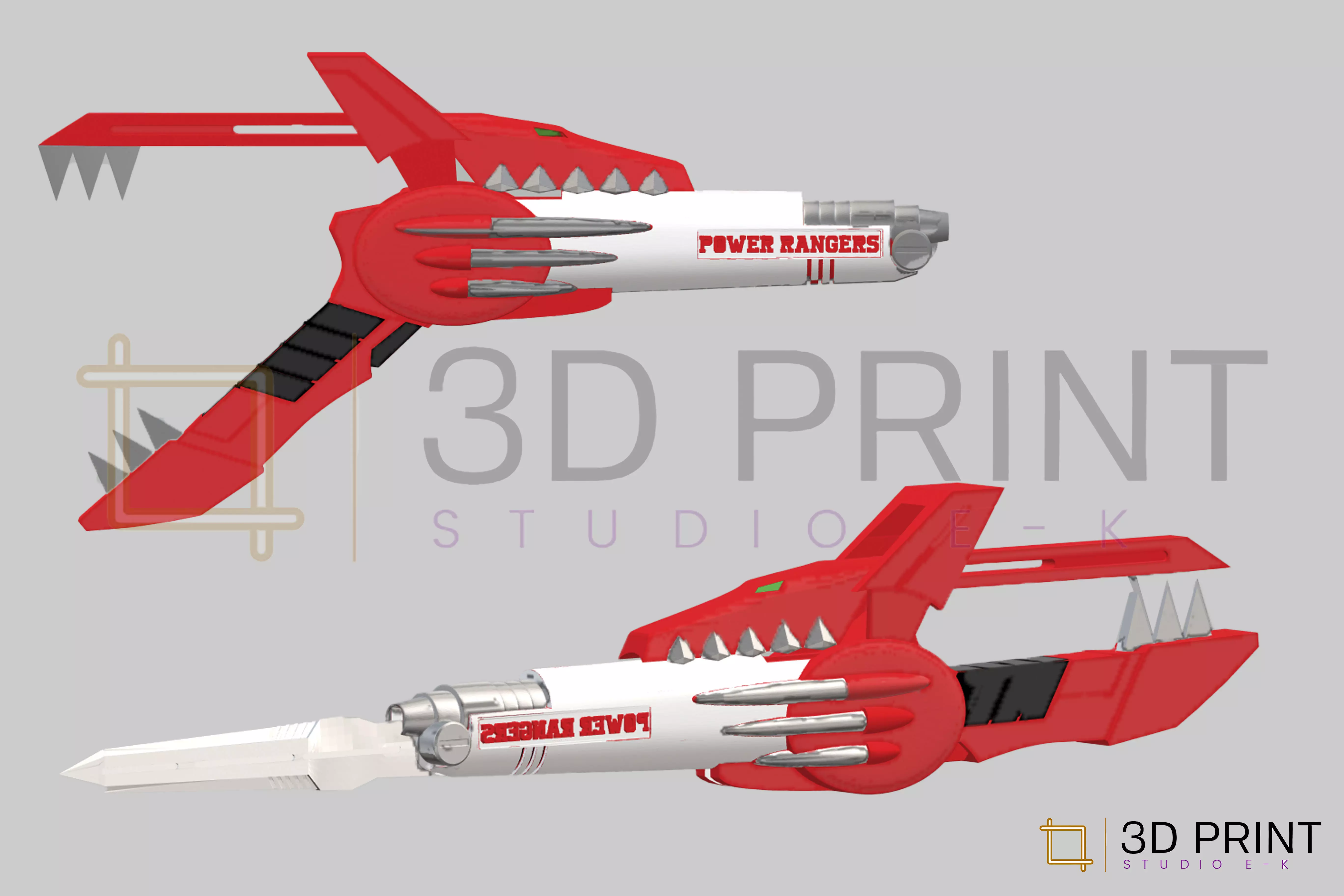 MMPR Power Rangers Blade Blaster 3D print model_0
