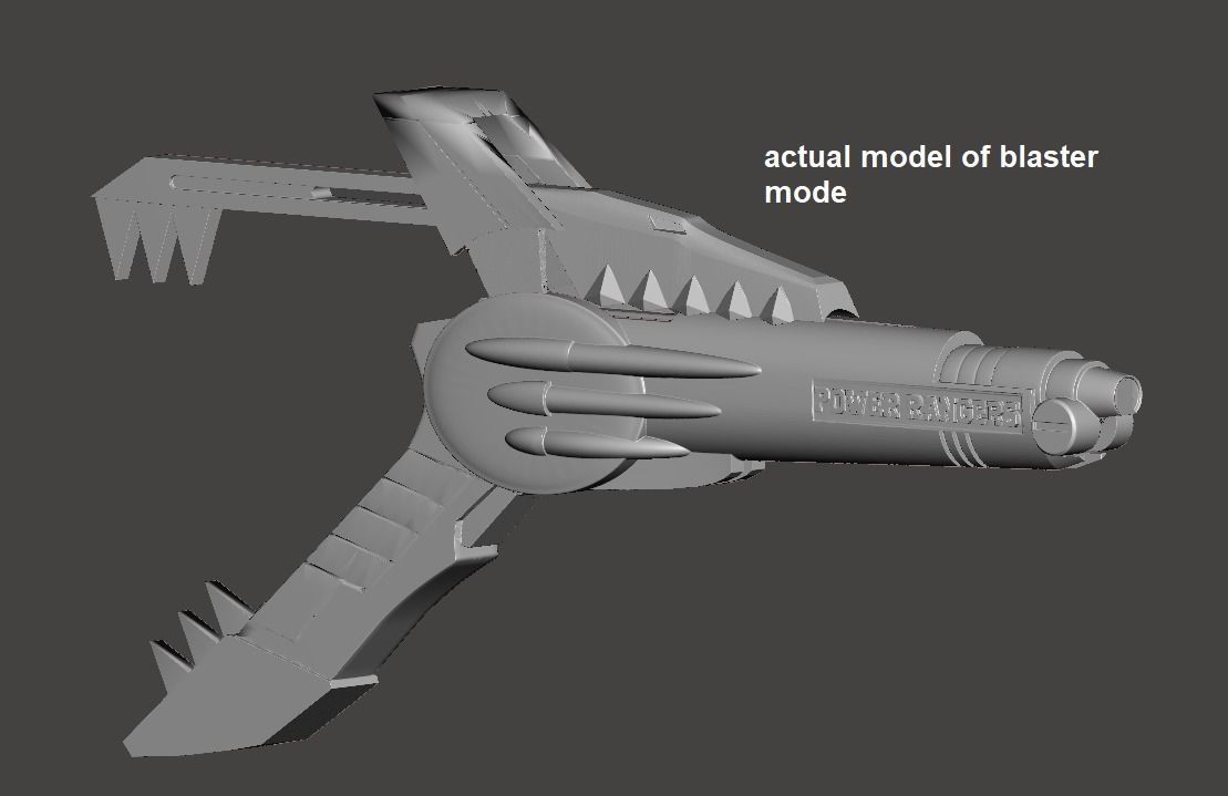 MMPR Power Rangers Blade Blaster 3D print model_13