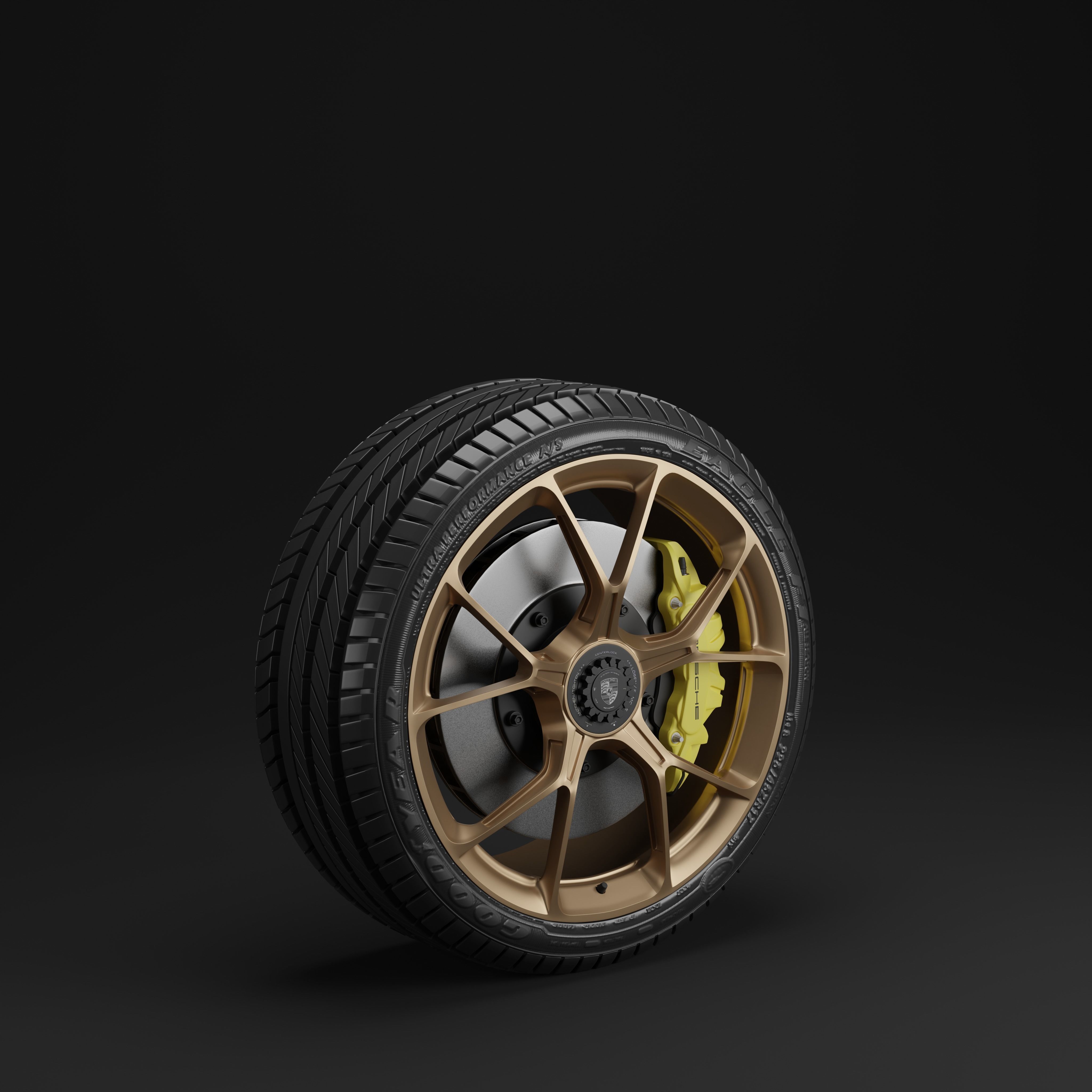 Porsche GT3 Wheels 3D 3D model_1