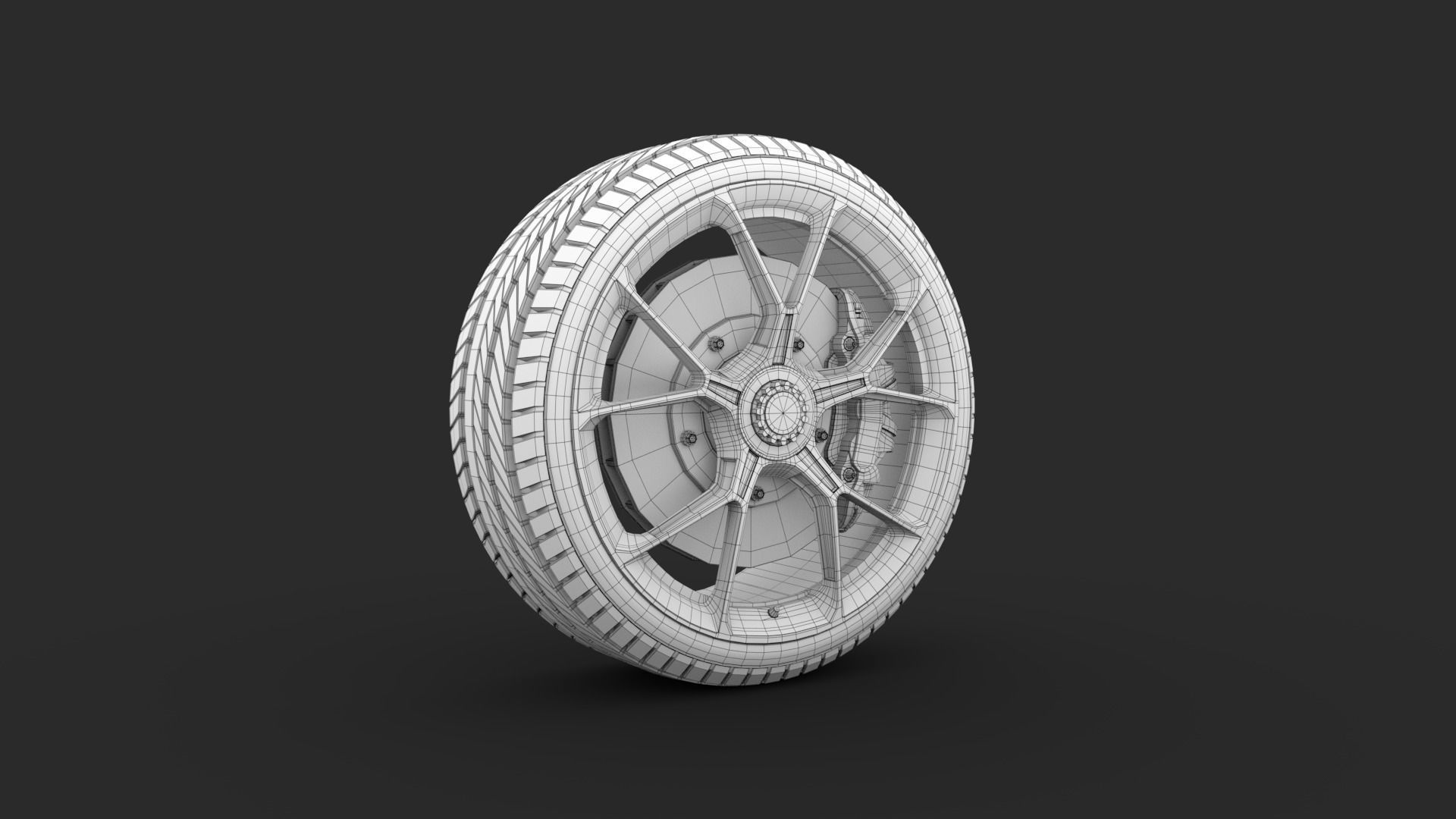 Porsche GT3 Wheels 3D 3D model_8