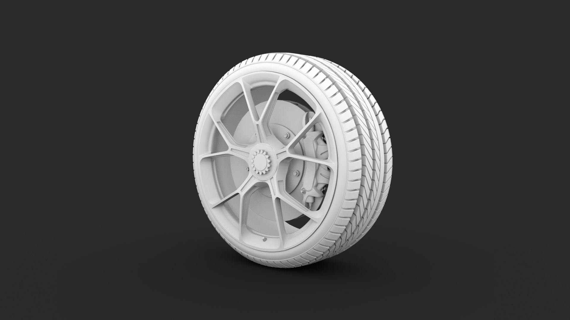 Porsche GT3 Wheels 3D 3D model_5