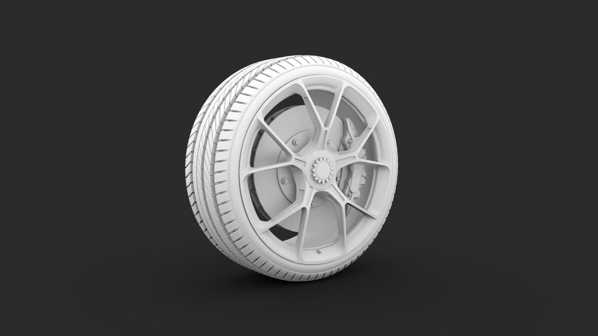 Porsche GT3 Wheels 3D 3D model_6