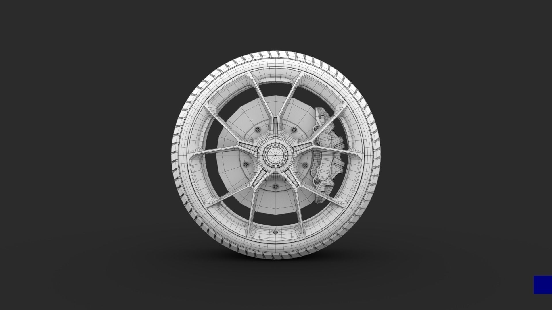 Porsche GT3 Wheels 3D 3D model_23