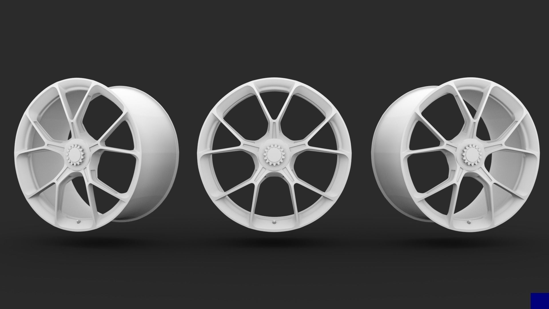 Porsche GT3 Wheels 3D 3D model_25