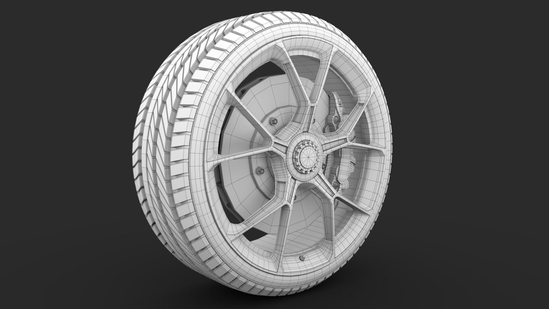 Porsche GT3 Wheels 3D 3D model_19