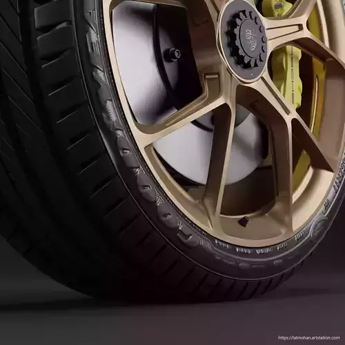 Porsche GT3 Wheels 3D