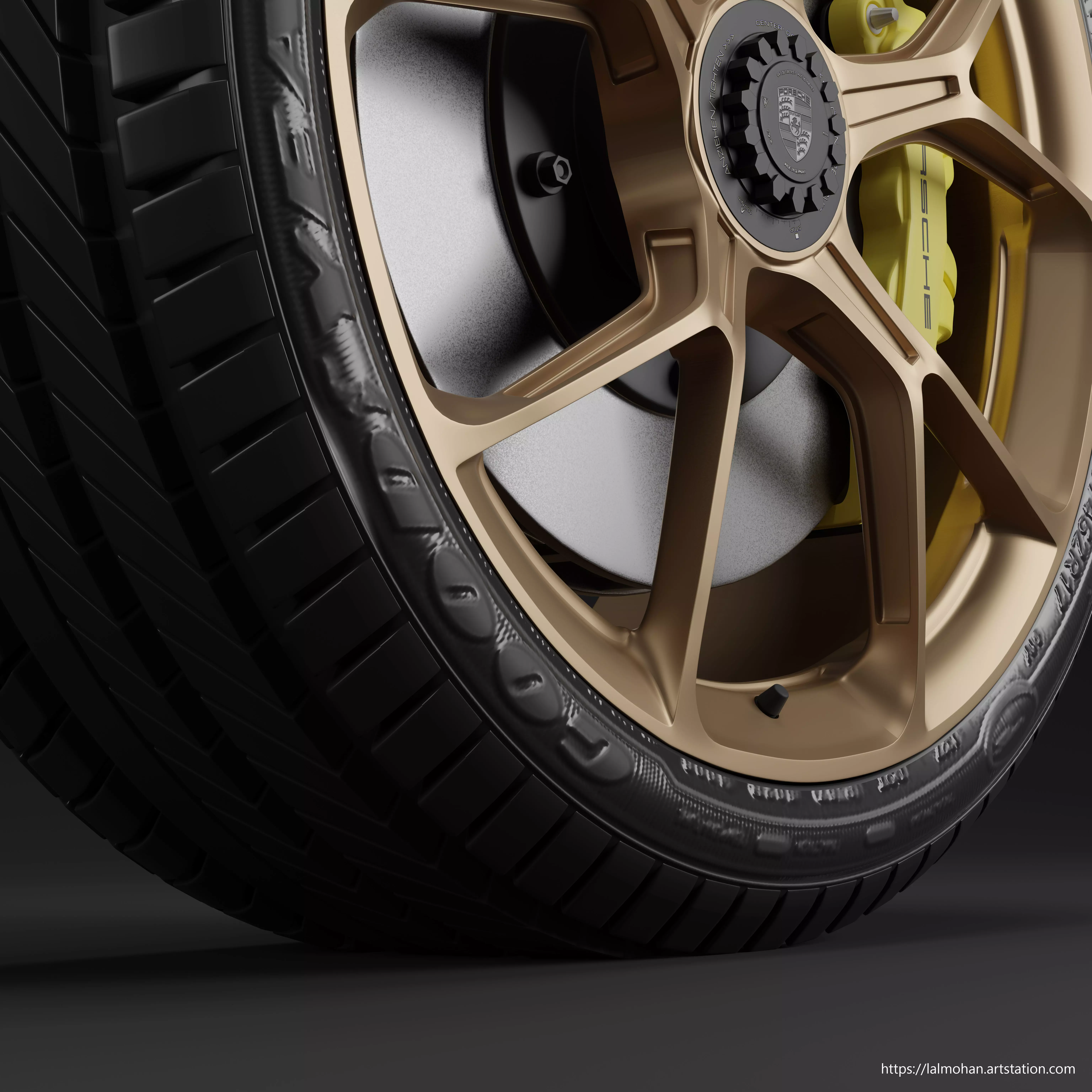 Porsche GT3 Wheels 3D 3D model_0