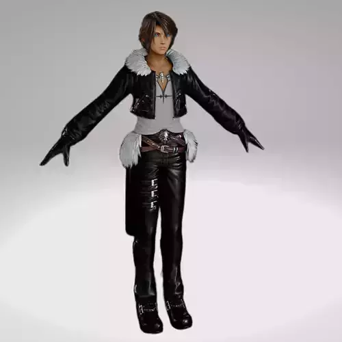 Final Fantasy - Dissidia Nt - Squall Leonhart Low-poly 3D model