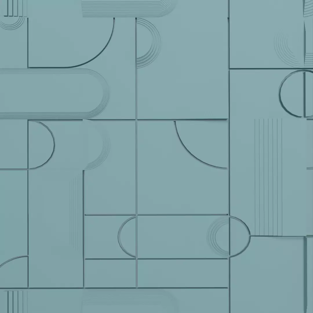 3D geometric panel 3D print model_0