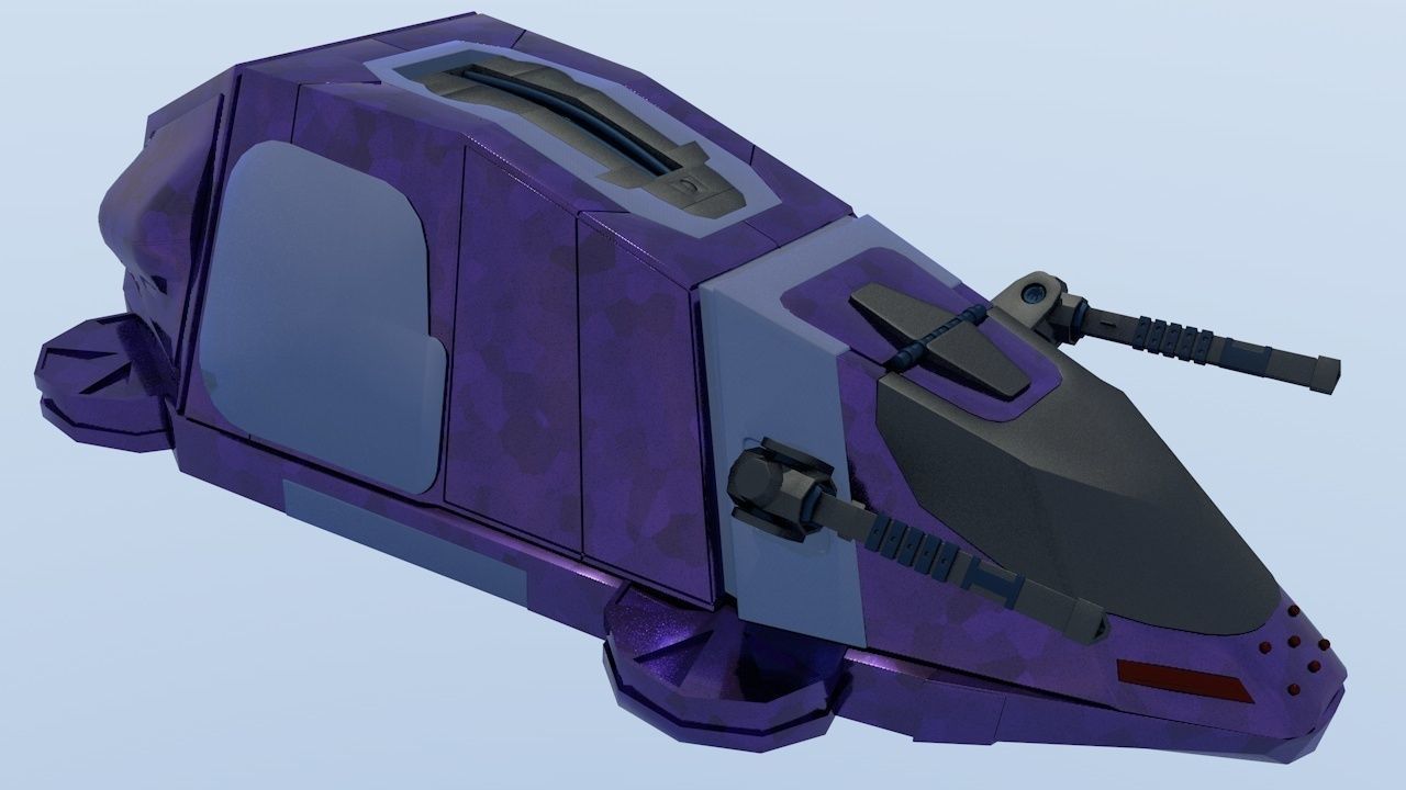 Military Hover Tank 2050 3D model_17