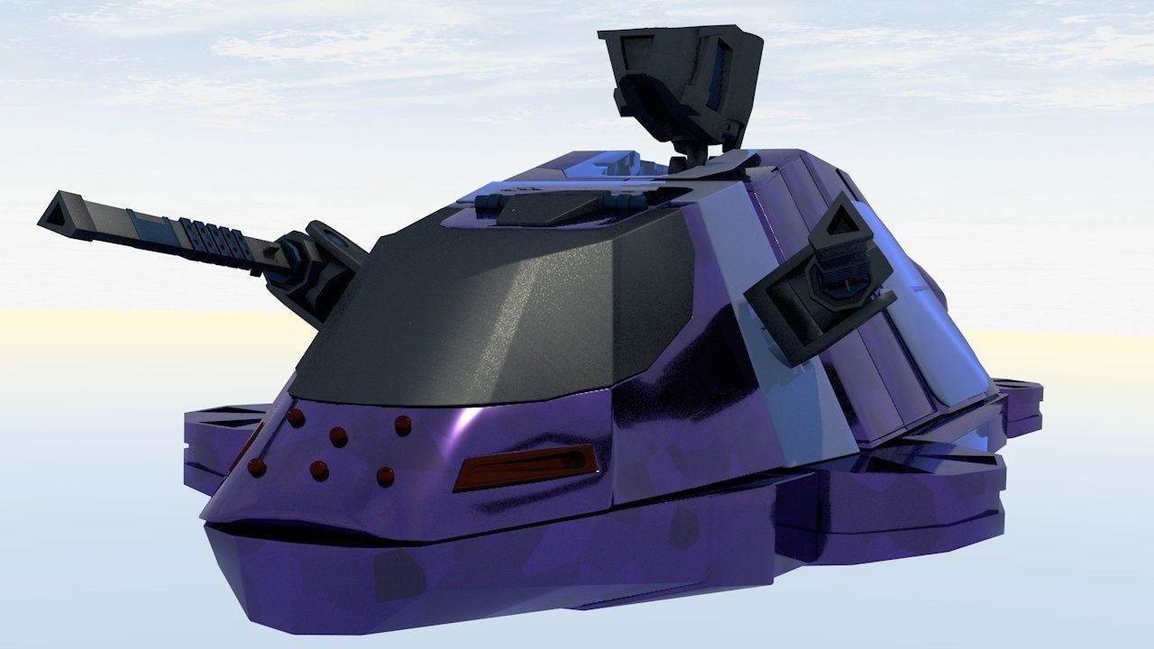 Military Hover Tank 2050 3D model_18