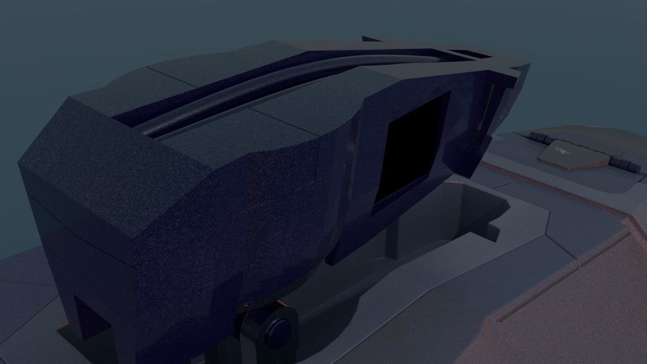 Military Hover Tank 2050 3D model_6