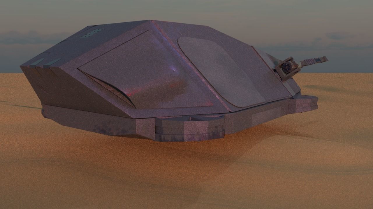 Military Hover Tank 2050 3D model_7