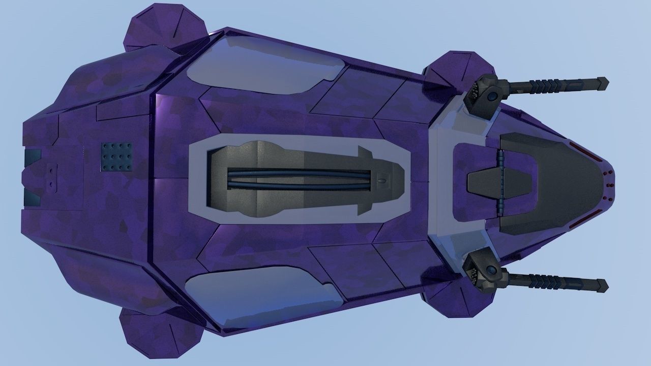 Military Hover Tank 2050 3D model_22