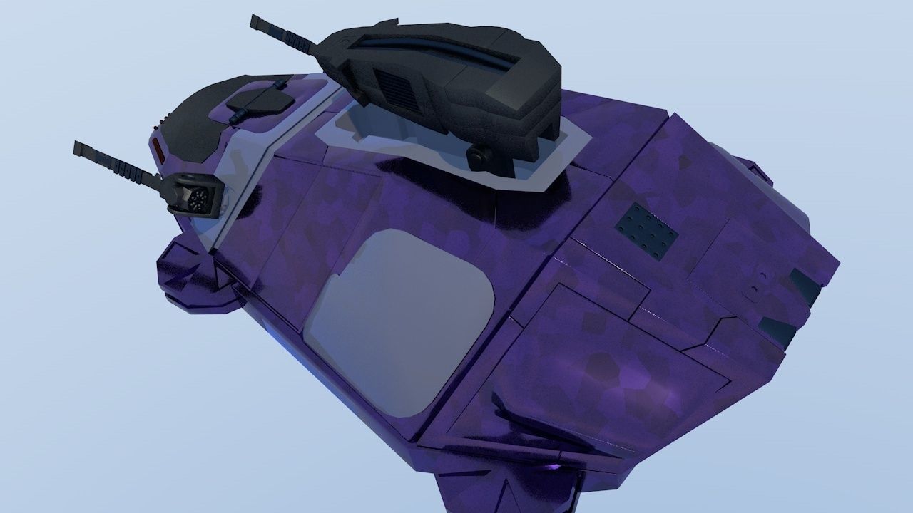 Military Hover Tank 2050 3D model_19