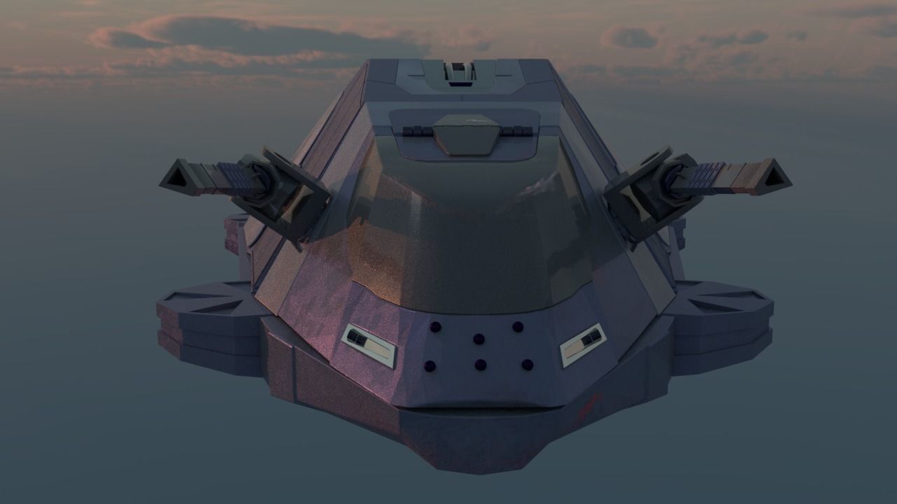 Military Hover Tank 2050 3D model_15