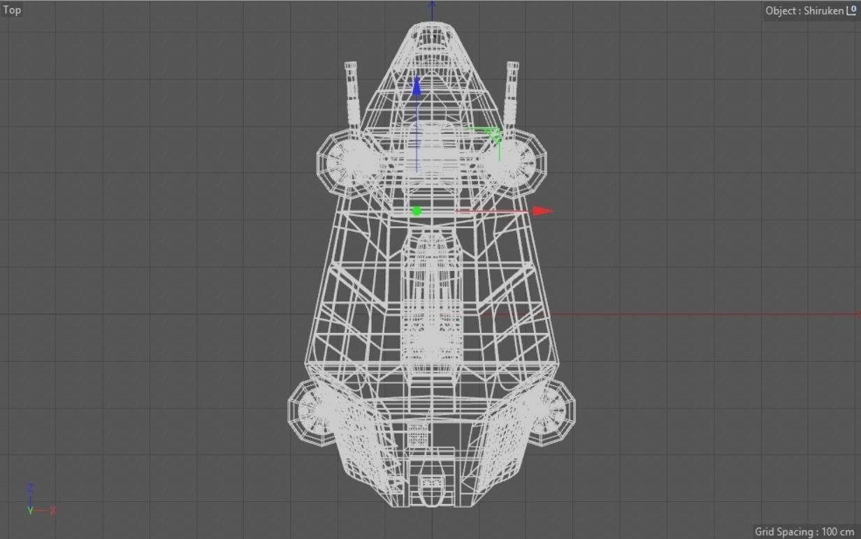 Military Hover Tank 2050 3D model_23