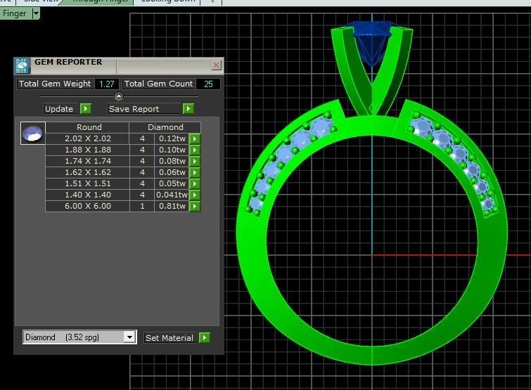 Solitaire Ring A61 3D print model_11