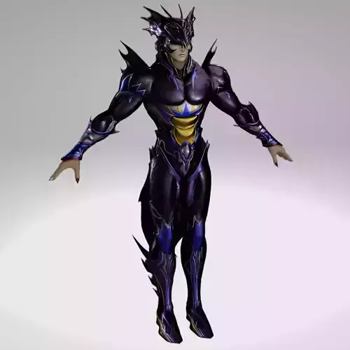 Final Fantasy - Dissidia Nt - Kain Highwind Low-poly 3D model