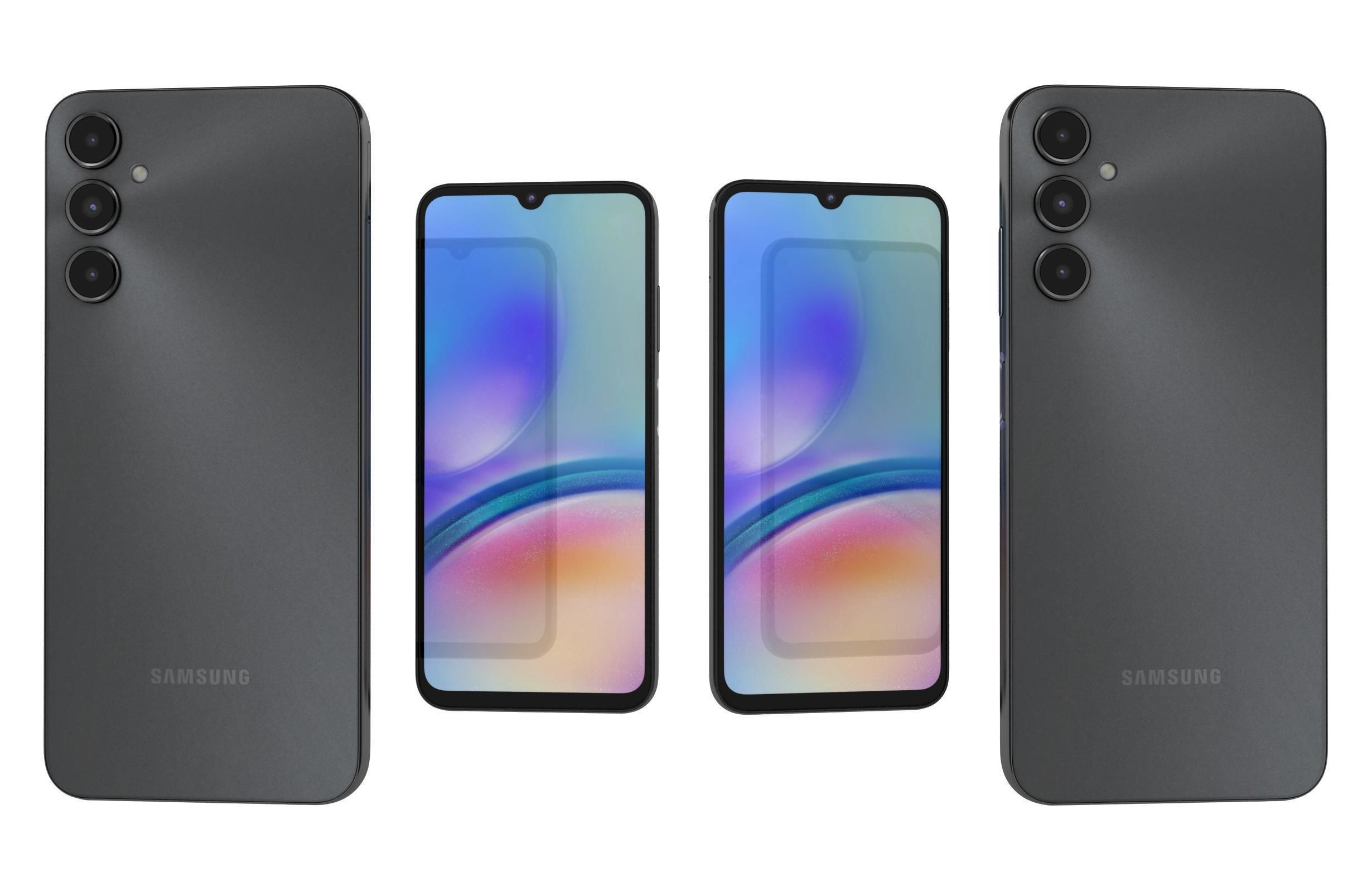 Samsung Galaxy A05s Black 3D model_3