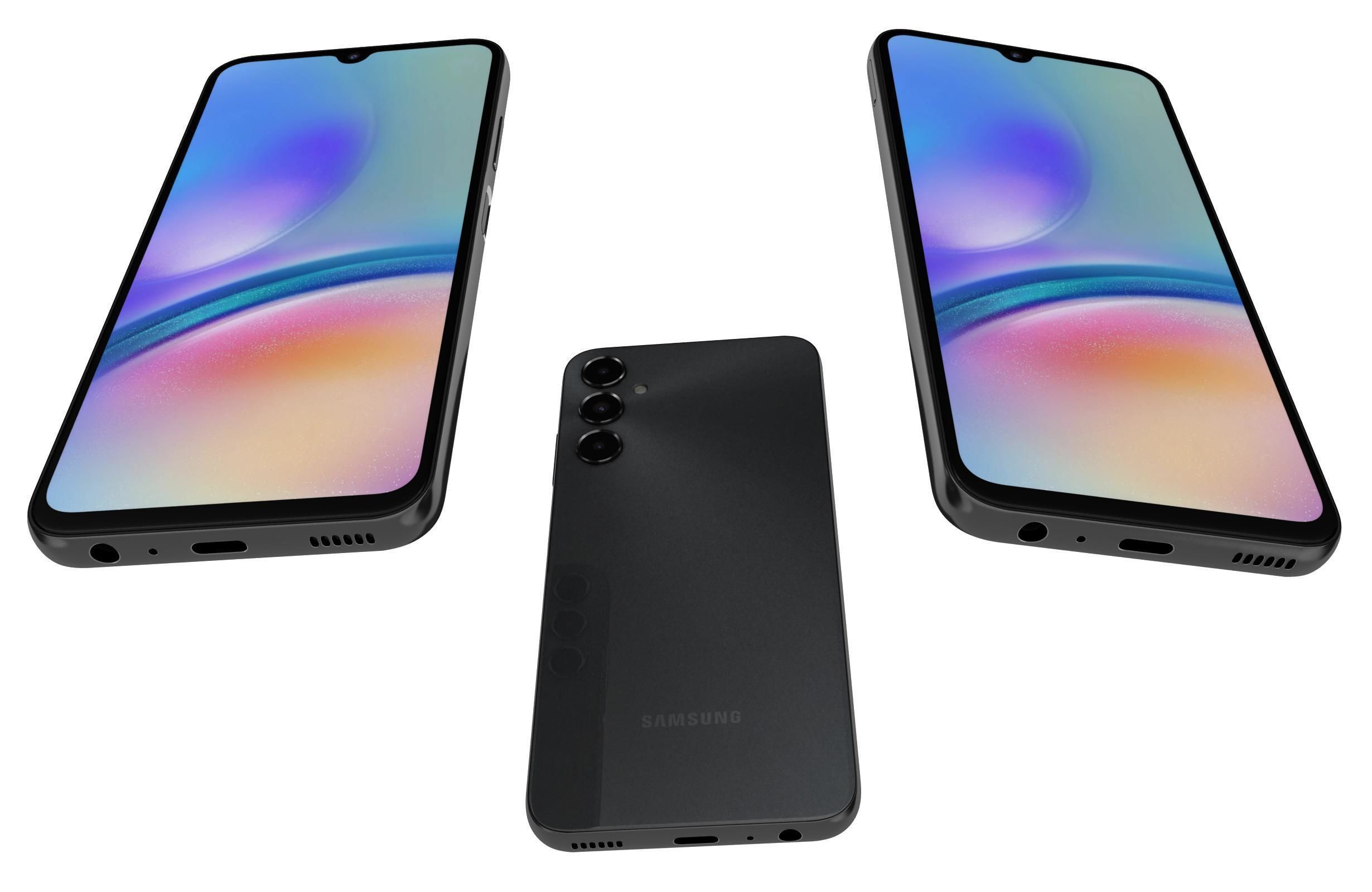 Samsung Galaxy A05s Black 3D model_2