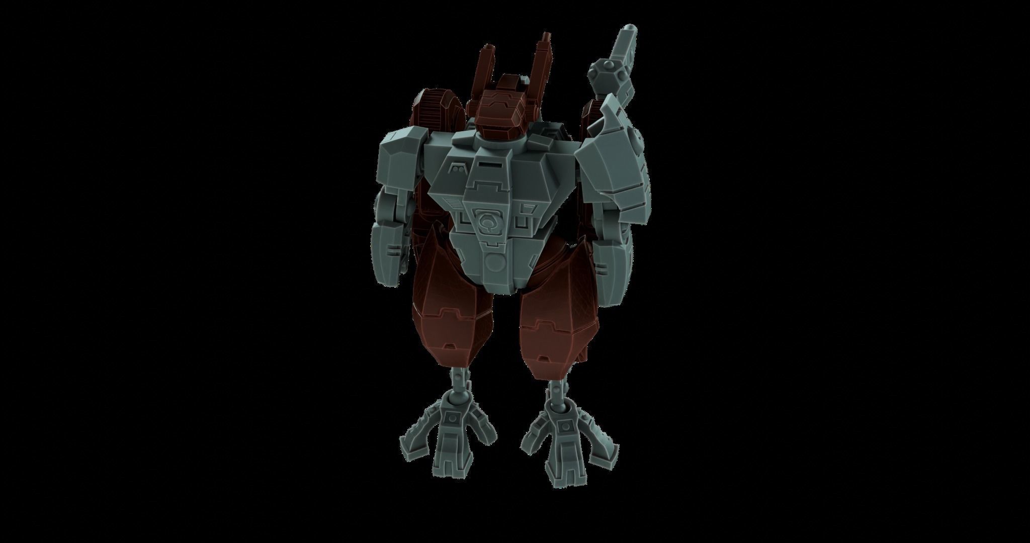 Farsight style bits for Crsisi Armor from Warhammer 40000 3D print model_5