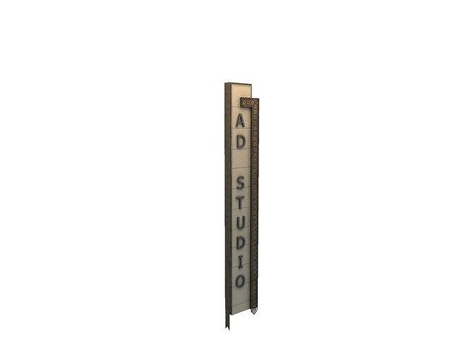 Monument tower 3d model 3D model