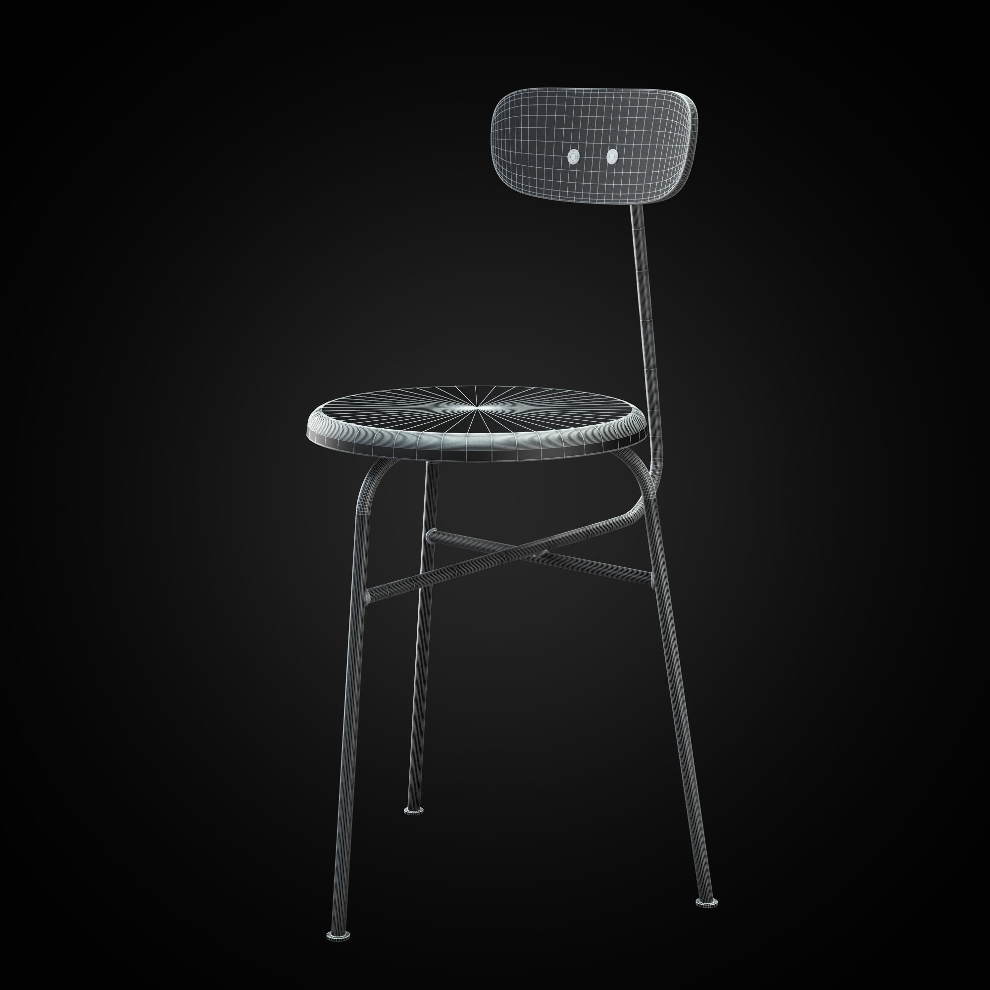 Afteroom chair 3D model_3