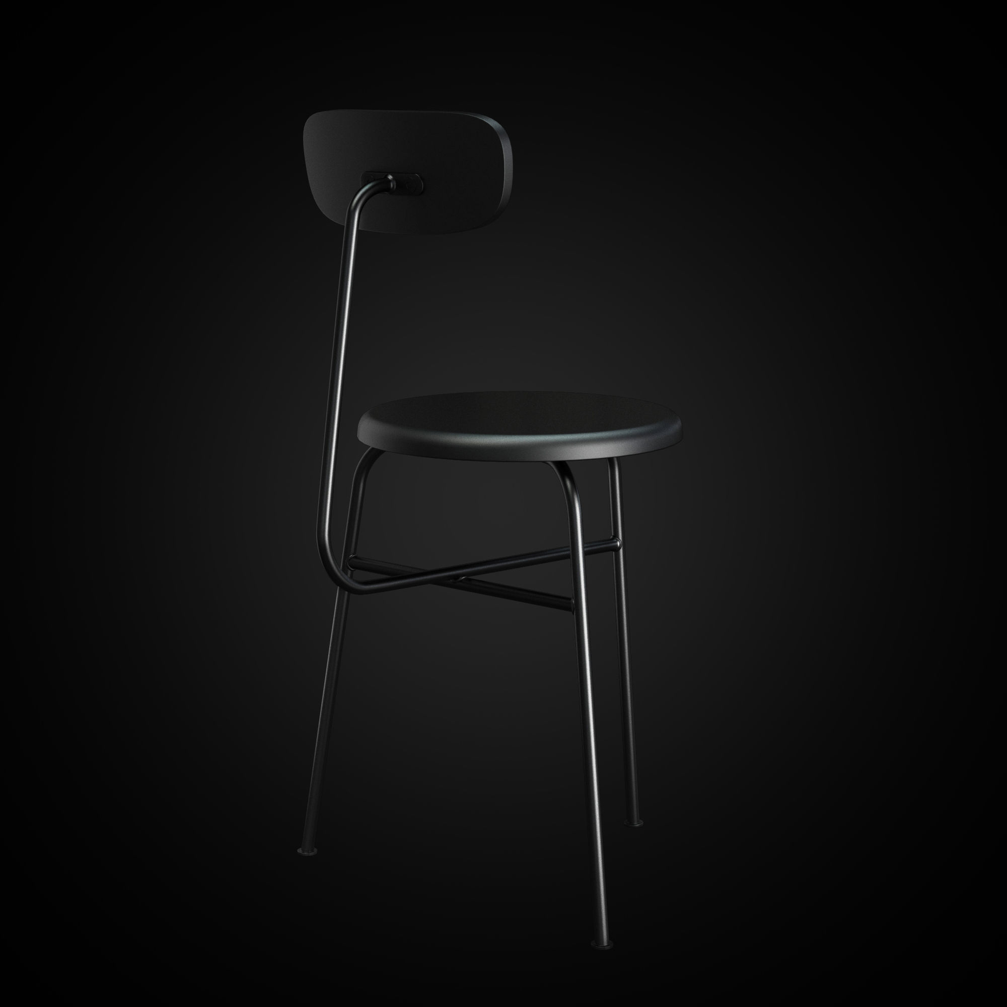 Afteroom chair 3D model_2