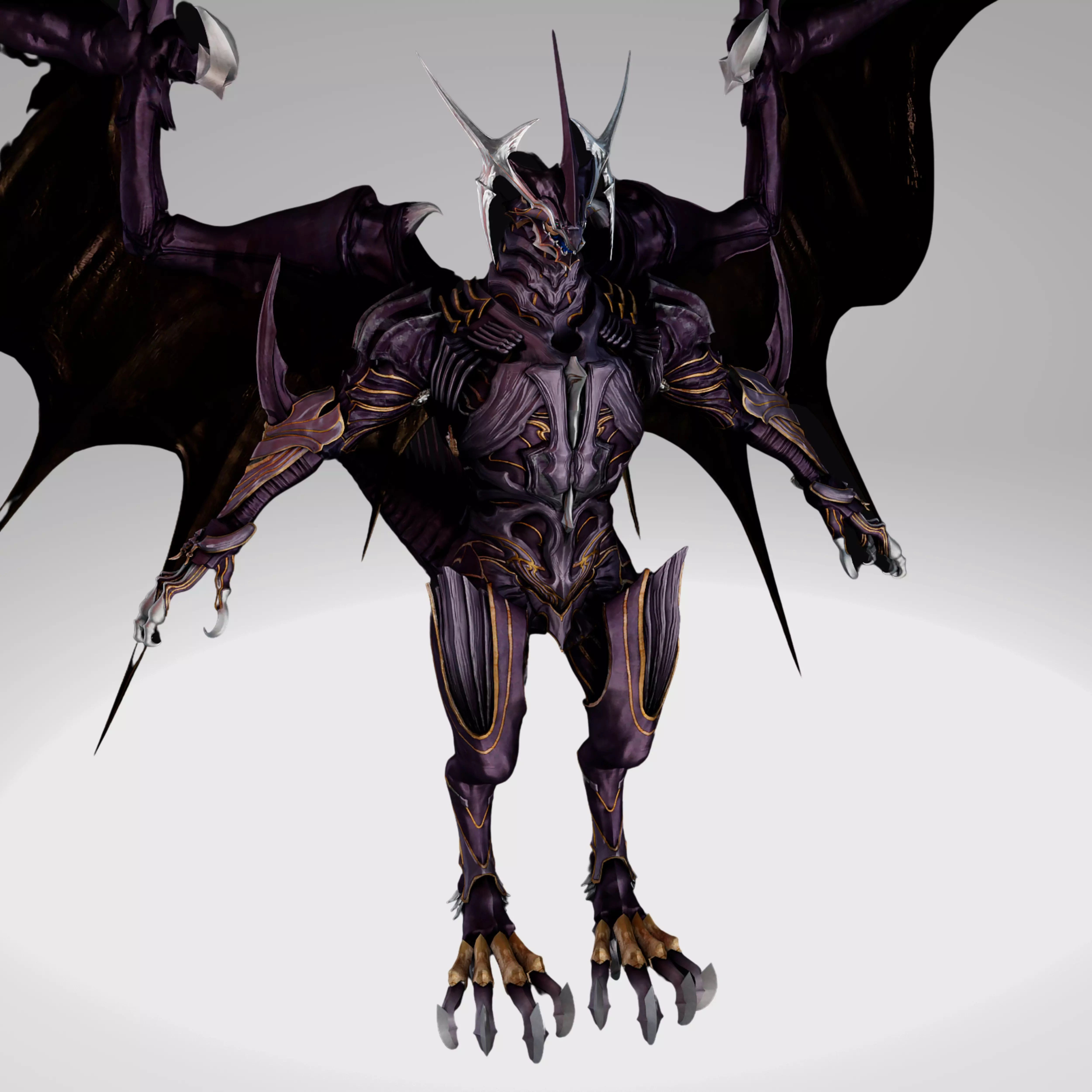 Final Fantasy - Dissidia Nt - Bahamut  Low-poly 3D model_0
