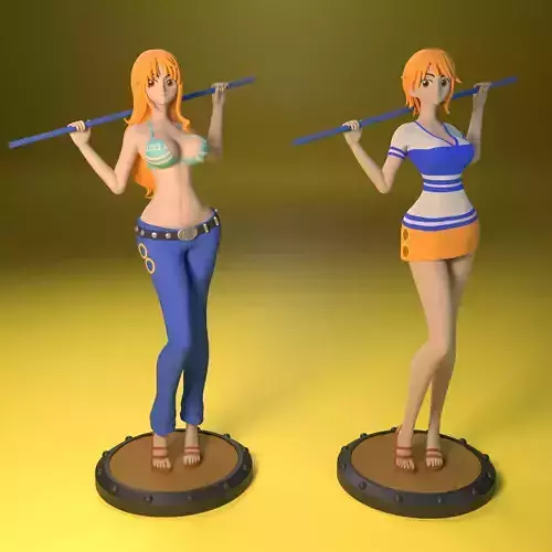 Nami from One Piece 2 versions