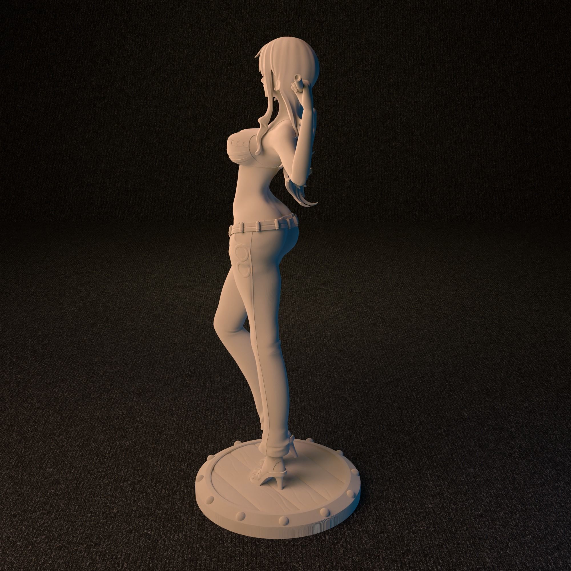 Nami from One Piece 2 versions 3D print model_15