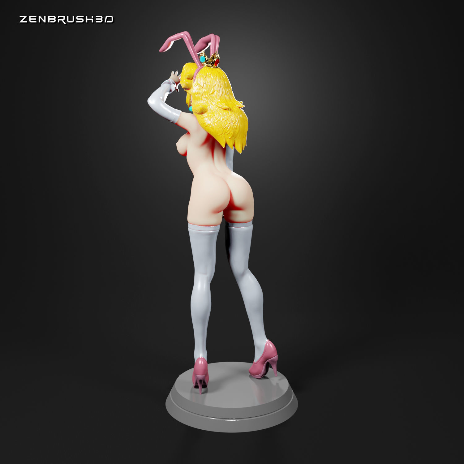 PEACH BUNNY SUIT NSFW FULL STL 3D PRINTING 3D print model_5