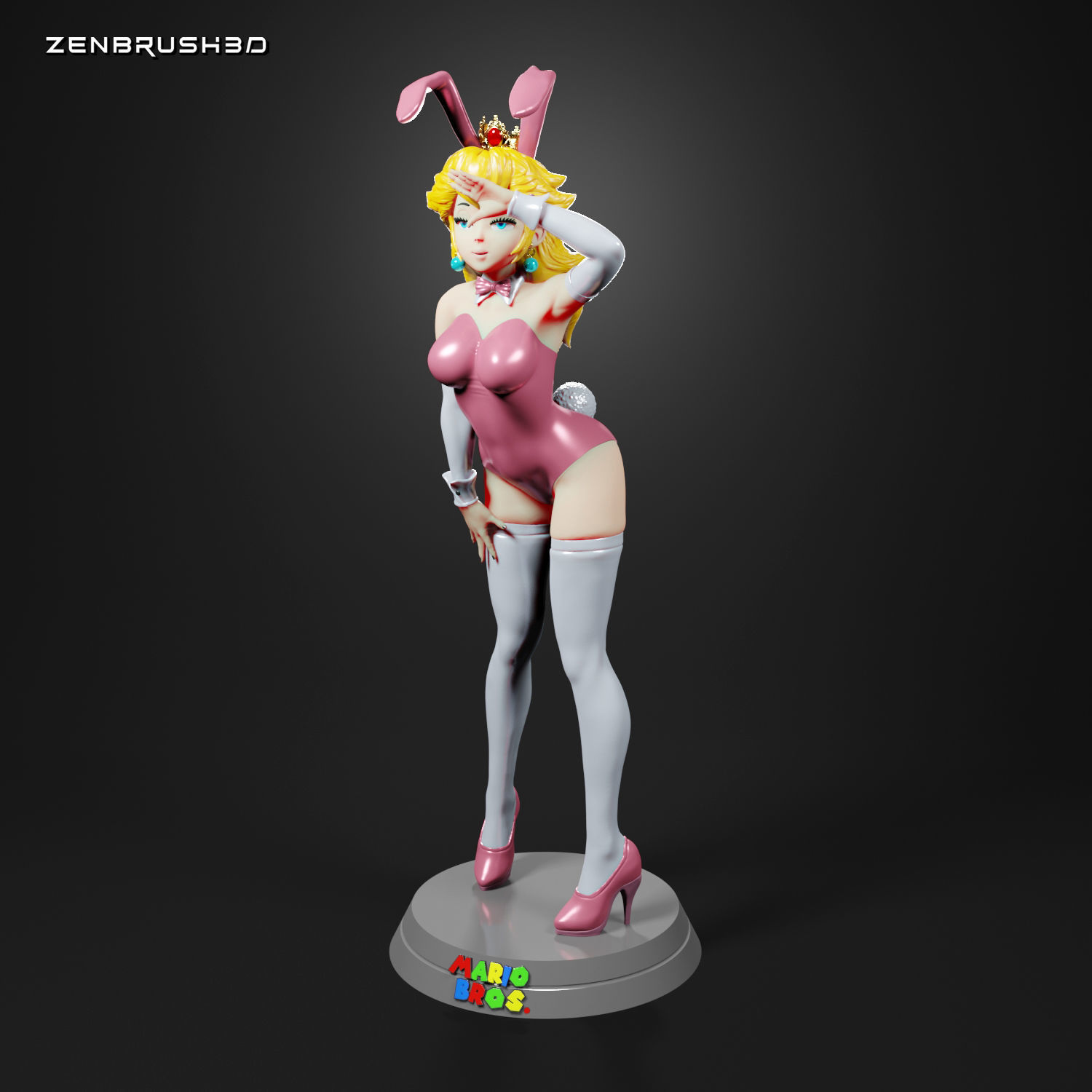 PEACH BUNNY SUIT NSFW FULL STL 3D PRINTING 3D print model_1