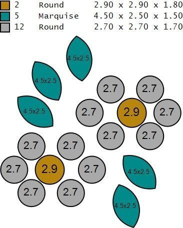 flower ring invisible setting 3D print model_5