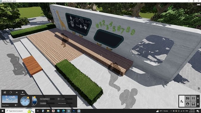 PLAY AREA OUTDOOR IN LANDSCAPE 3D model